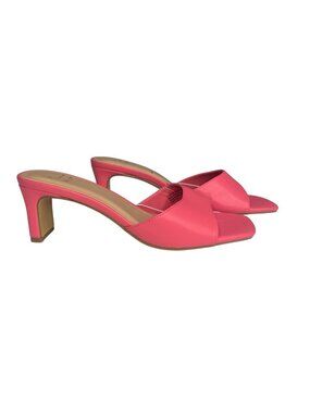 A New Day Heels Sandals Shoes Womens 7.5 Pink New 2.5" Barbie Summer